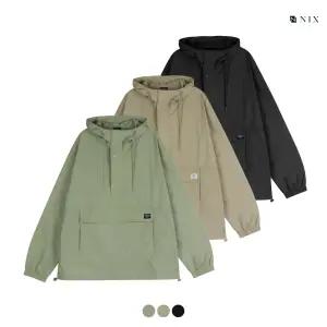 [택가 124000원][NIX]유니) 나일론스판 세미오버핏 후드 아노락 (3COLOR) (FNRMCUV703P)