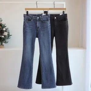 [잇수다] 파울라 기모 워싱 부츠컷 스판 데님 팬츠