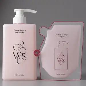 그로우어스 데미지 테라피 샴푸 EX 500ml+리필 500ml