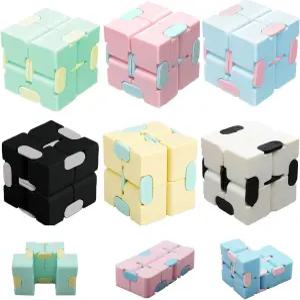인피니티 큐브 감각 장난감 6팩 용 피젯 블록 플립 핑거 대량 파티 굿이백 바구니 스터퍼 교실 경품 생일