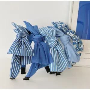 헤어밴드 올림머리 기획상품 청 반다나 리본 추천 머리띠