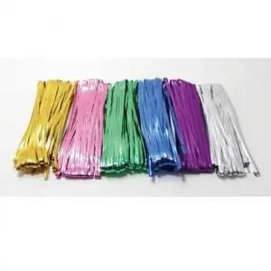 뚝딱공작소 메탈 빵끈 공예 선물포장 약 580mm 18줄입