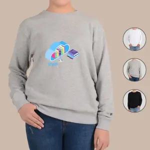 [하프클럽/알티피아]맨투맨 전색상 책정리 일러스트 학생 공부 디자인티