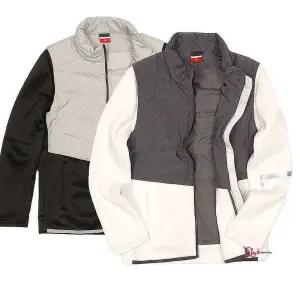 남녀공용 경량 배색 얇은패딩 커플룩 생활방수 라운드tuv494