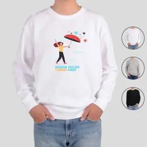 [하프클럽/알티피아]맨투맨 전색상 실외로 나가요 우산 디자인 프린트셔츠