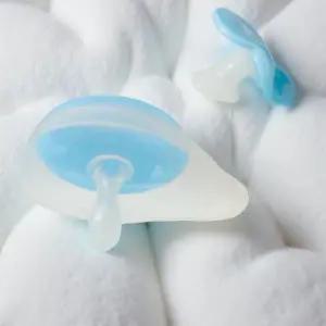 쪽쪽이 마스크 공갈 신생아 출산 선물 육아 용품스카이블루