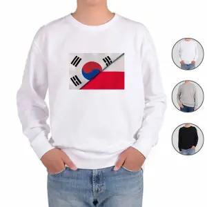 [하프클럽/알티피아]맨투맨 전색상 대한민국 폴란드 국기 전쟁 프린트셔츠