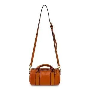 여성 가죽 원통형 토트백 크로스백 고급 핸드백