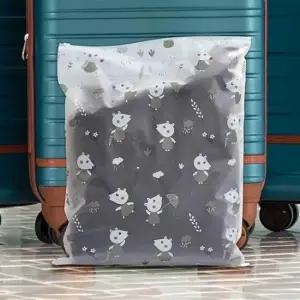 여우 지퍼 파우치 반투명 지퍼백 방수 35x45 의류