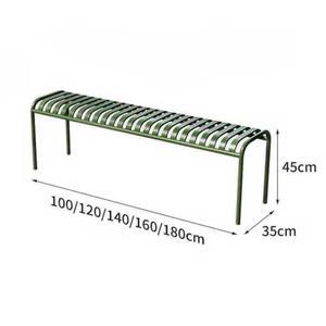 야외용 인테리어 코나 철제 긴의자 펜션 정원 의자 테라스 카페