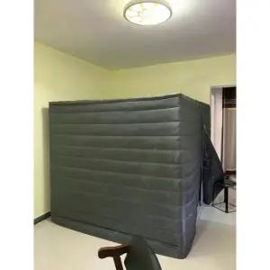 가정용 방음부스 소음차단 1인용 녹음실 흡음 공부방 라이트그레이