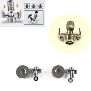 각도 길이 조절 욕실 샤워기 수도꼭지 수전 앵글밸브 니플 니쁠 고정 파이프 배관 연결 편심 커버 어댑터