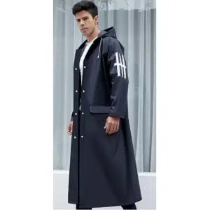 롱코트 디자인 EVA 2중방수 패션우의 남성 성인 낚시우비