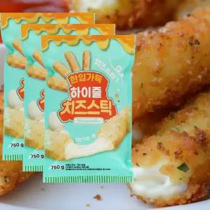 3팩x750g 우일수산 치즈스틱 하이즐 냉동 모짜렐라