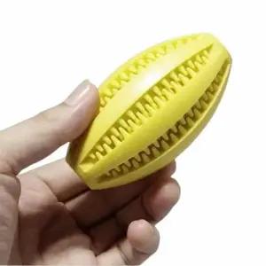 강아지 분리불안 장난감 간식 공 노랑 WEEC04D