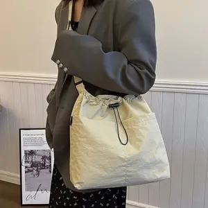 데일리 심플 스트링 버킷백 데일리 캔버스백 가방 버킷백 데일리룩