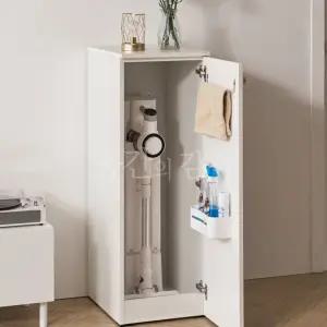 E0등급 무선청소기 수납장 400X1120 소형 선반장 가리개 가구 화이트 인테리어