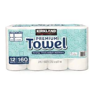 커클랜드 종이타월 160매 X 12롤(2겹)