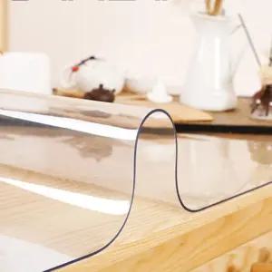 투명 식탁 매트 PVC 방수 테이블 커버 책상 유리 대용 1mm 두께 식탁보 보호 필름 가구 기스 방지 데스크 매트