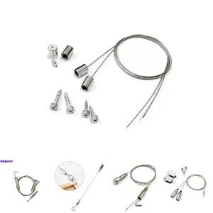 와이어 액자걸이 - 스탠와이어/걸이/천정/천장/틈새/좁은틈/레일/벽면/무타공/인테리어/전시/그림/사진/고