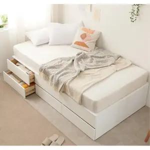 위로여는 수납형침대 SS 매트리스 세트 자취방 1인 키즈 중학생 슈퍼싱글 사이드