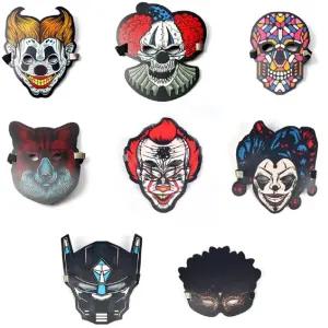 소리에 반응하는 led 삐에로 가면 할로윈 파티 해골