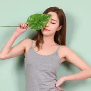 브라탑런닝 여성브라런닝 베이직 스판 노와이어 캡내장 끈 나시