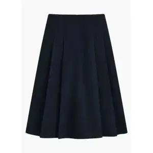 여성 트렌디 아이템 스커트 정장 모직 가을겨울 네이비 럭셔리 슬림핏 중기장 A라인 힛템
