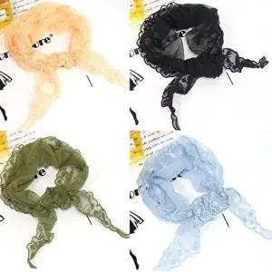 쁘띠 스카프 여성 숄 플라워자수 레이스 높은가치-WFIK7WX