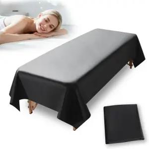 87 x51 마사지 테이블 커버 방수 PVC 시트 재사용 가능한 왁스 매트 패드 오일프루프 래쉬 침대 미용실용