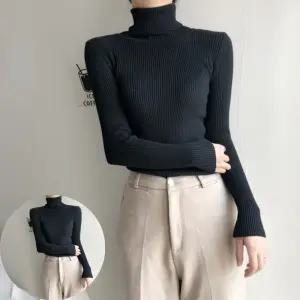 터틀넥티 여성 8컬러 터틀넥 골지 니트 티셔츠 하이넥 골지티