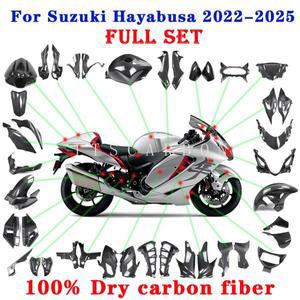 2025년형 스즈키 GSX1300R 하야부사 2024 - 순수 드라이 카본 파이버 오토바이 머드가드 펜더 윙렛 페어링