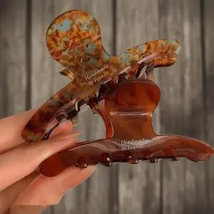 여성용 사계절 고급 아세트산 올림머리 집게핀