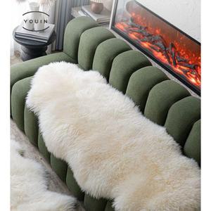 소파매트양털 호주산 리얼 양털러그 둥근 단모 50X200CM 양모러그 50X150CM