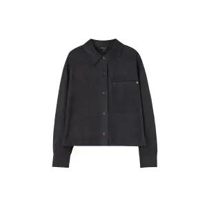 [LAP](신세계 사우스시티)자수 포인트 스웨이드 셔츠 AS1WB270