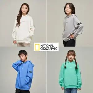 [롯데백화점]내셔널지오그래픽 백그래픽 후드 티셔츠 아웃도어 키즈 후드 티셔츠 K243UHD010
