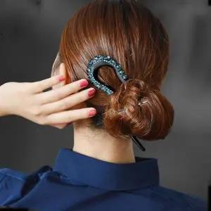 큐빅비녀 칼라큐빅비녀 비녀 올림머리비녀 뒤꽂이 한복뒤꽂이