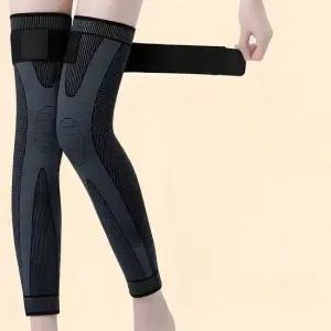 무릎 보호대 다리 압박 등산 러닝 헬스 농구 벨크로 밴딩 롱타입 L S621