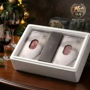 11번가&일상미담 1++ 7/8  한우 선물세트 A (등심·채끝·꼬들안심·한입등심 4팩 / 1kg)