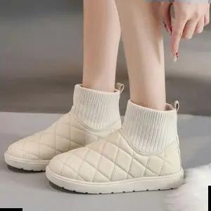 장화 여성 데일리 겨울 눈오는날 방한 삭스 부츠 패딩 슈즈
