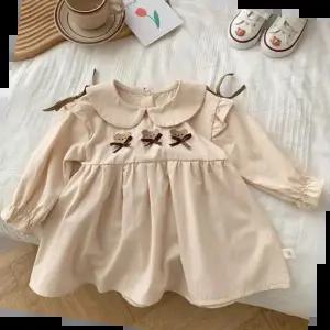 아기긴팔원피스 리본베베 아동 긴팔 둥근카라원피스205202