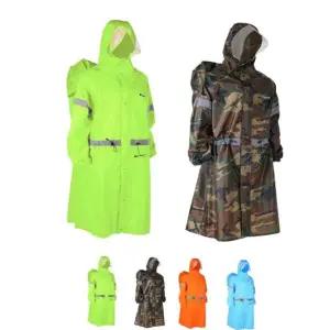 등산용우비 키밍 백팩 등산 레인코트 반사광 넓은모자 우의 우비