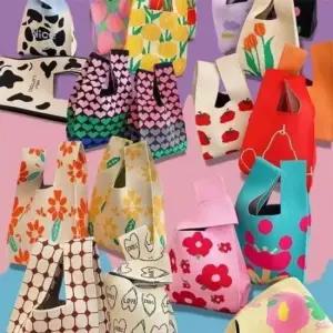 미니 손가방 니트 토트백 에코백 스타일리시 꾸준한 미니손가방 토트백가방 손목가방