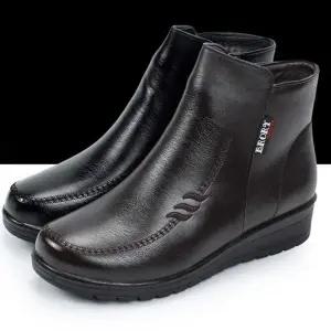 털안감 겨울 앵글부츠 옆지퍼 쿠션인솔 키높이 패션화