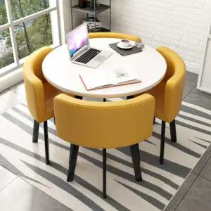 4인 회의 테이블 원목회의테이블 사무용원탁 회의실