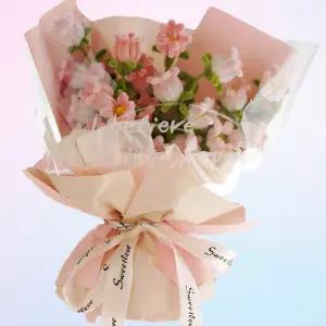 아느캐 [은방울꽃 꽃다발] diy꽃다발 만들기 모루 키트 생화같은조화