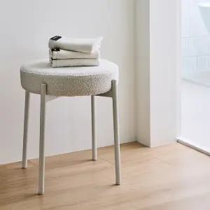 한샘 퍼프 스툴 의자 2color 보조의자 간이의자