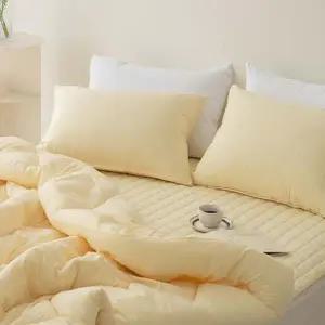 이불 더크린 클라우드 케어 워싱 차렵이불 SS크림레몬 단품