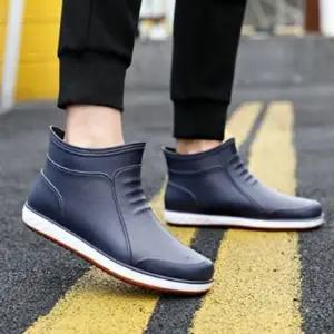 남자 캐주얼 데일리 레인 패션 클래식 슈즈 방수 작업 남자앵클부츠 레인부츠