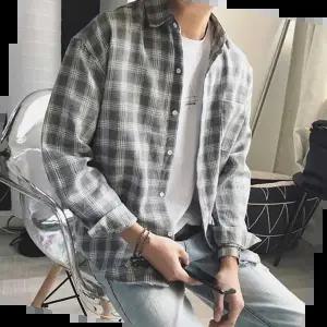 대학생새학기코디 남자 체크 남방 데일리룩 패션 여름 봄패션 스타일